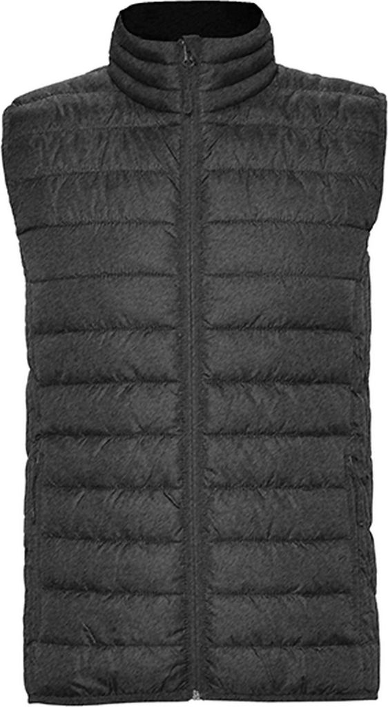 Roly RA5092 | Herren Jacke Oslo Bodywarmer - Farbe: Black Melange 243 - Größe: M