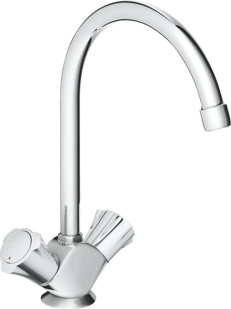 GROHE Costa Mitigeur d'évier à deux poignées, saillie 182mm, orientable, 31831001, 31831001