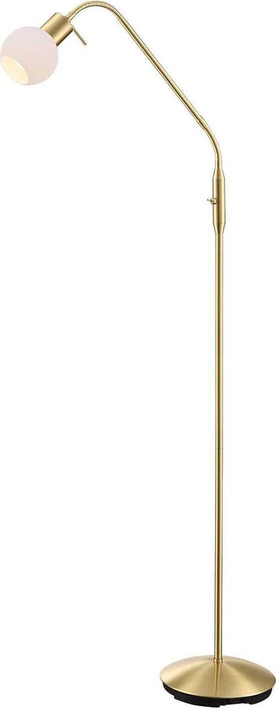 Lindby Stehlampe Elaina, messingfarben, 162cm, flexibel, Produktbild 