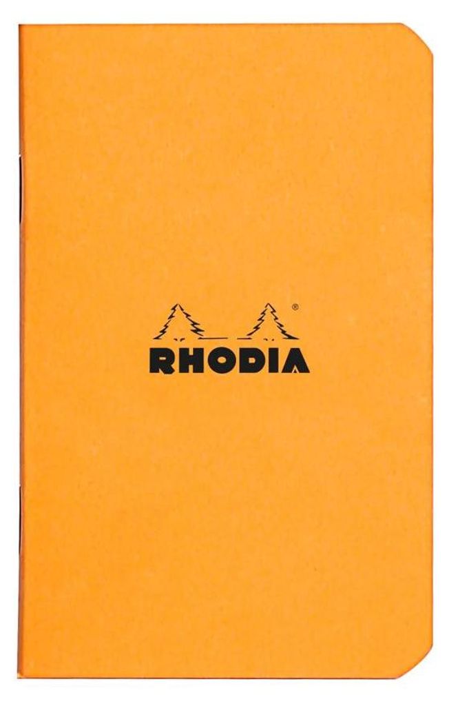 Rhodia Heft 7,5x12 kariert 48Bl orange