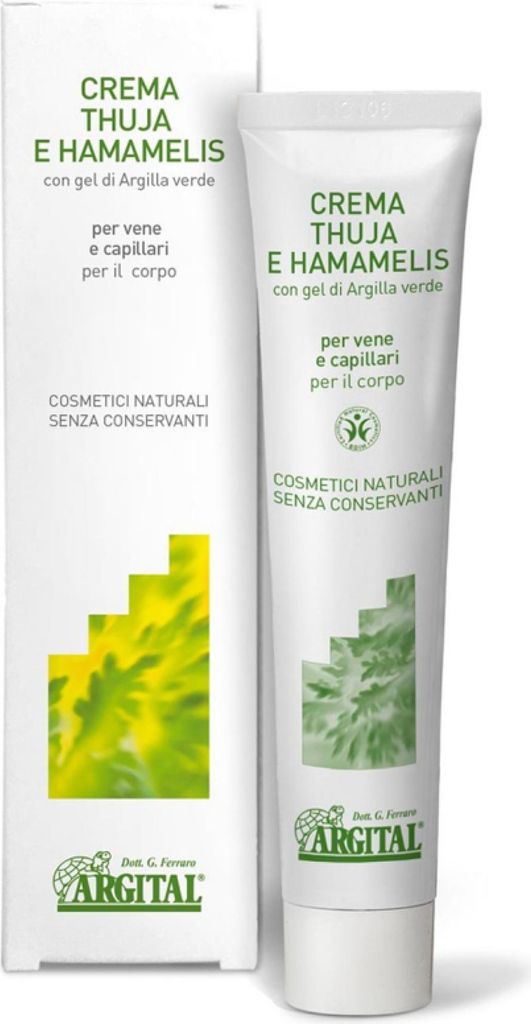 Argital Creme für Venen und Hämorrhoiden mit Thuja und Produktbild 