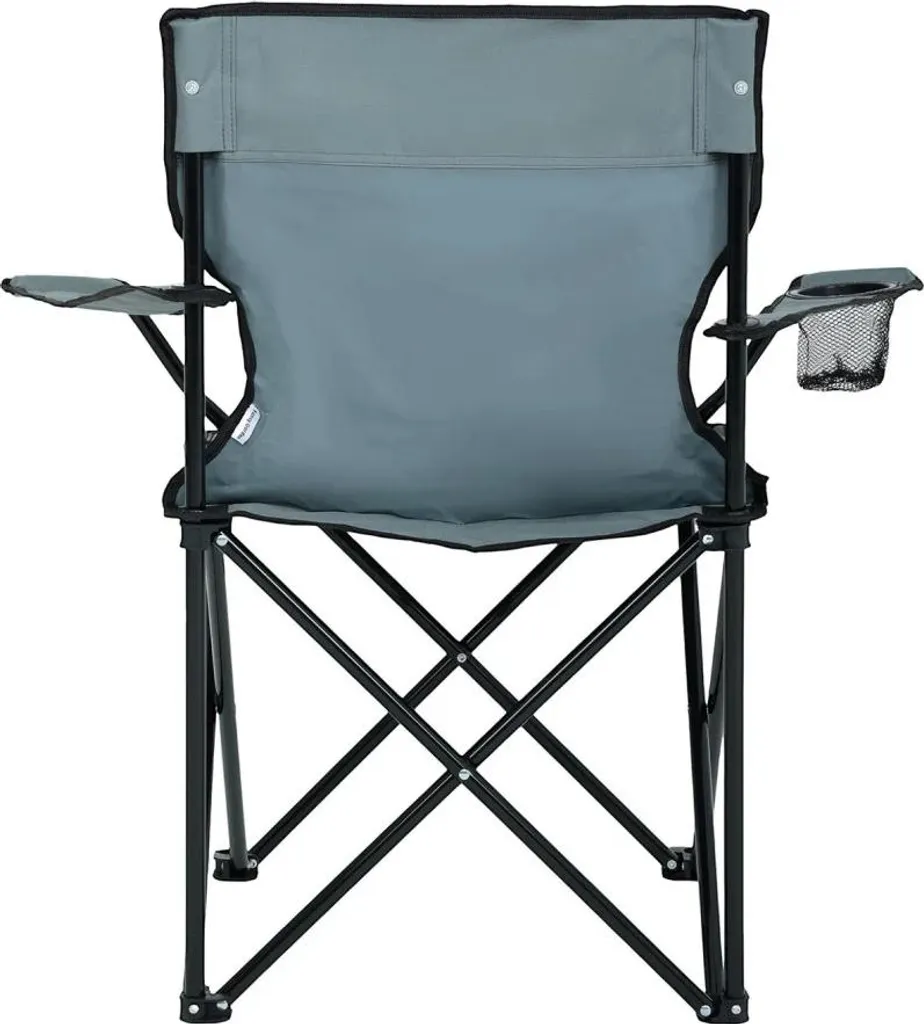 Chaise de camping ZARUN pliante et compacte - Modèle gris haute qualité - 4