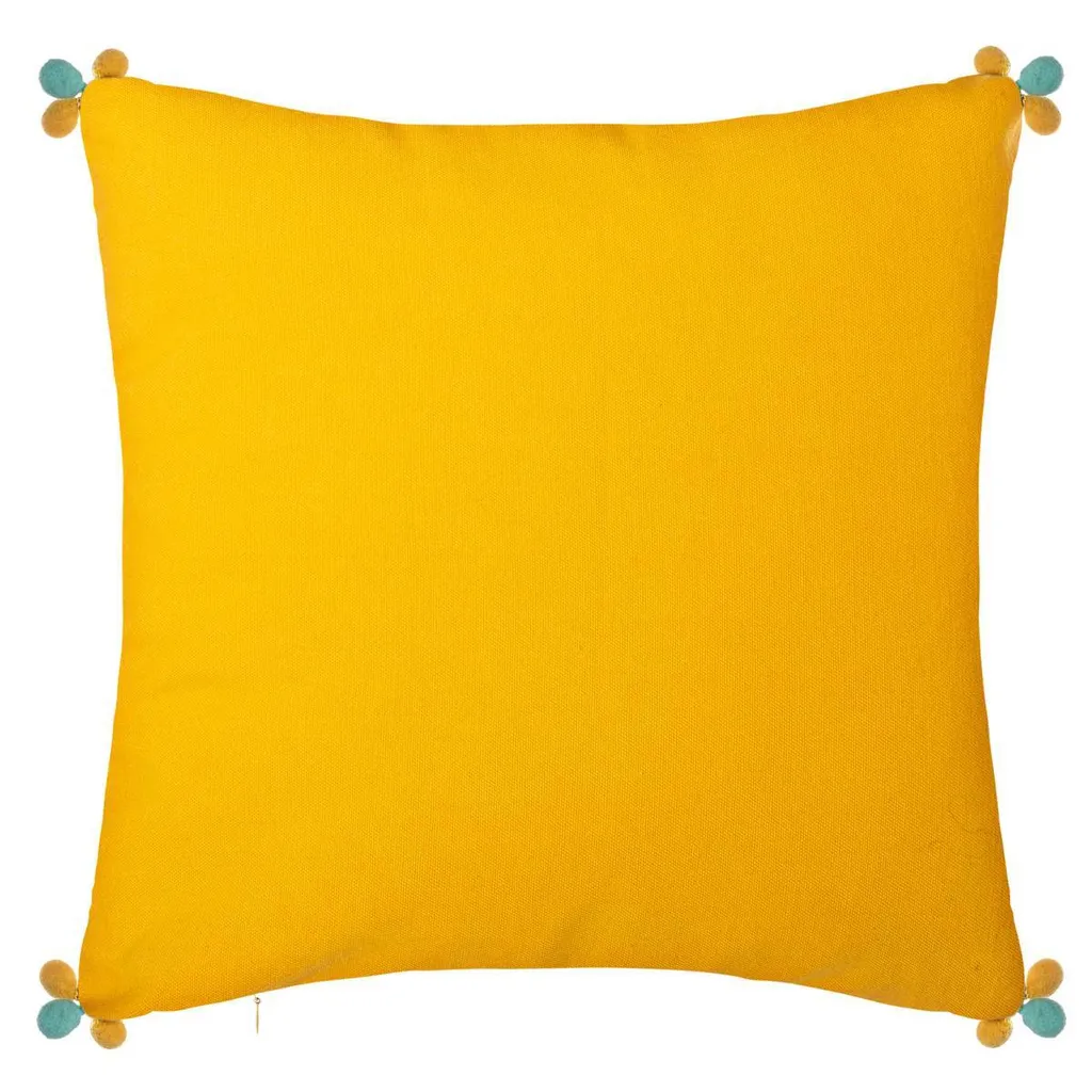 Taie d'oreiller coton à pompons Razzo 40x40 - Finition artisanale - 3