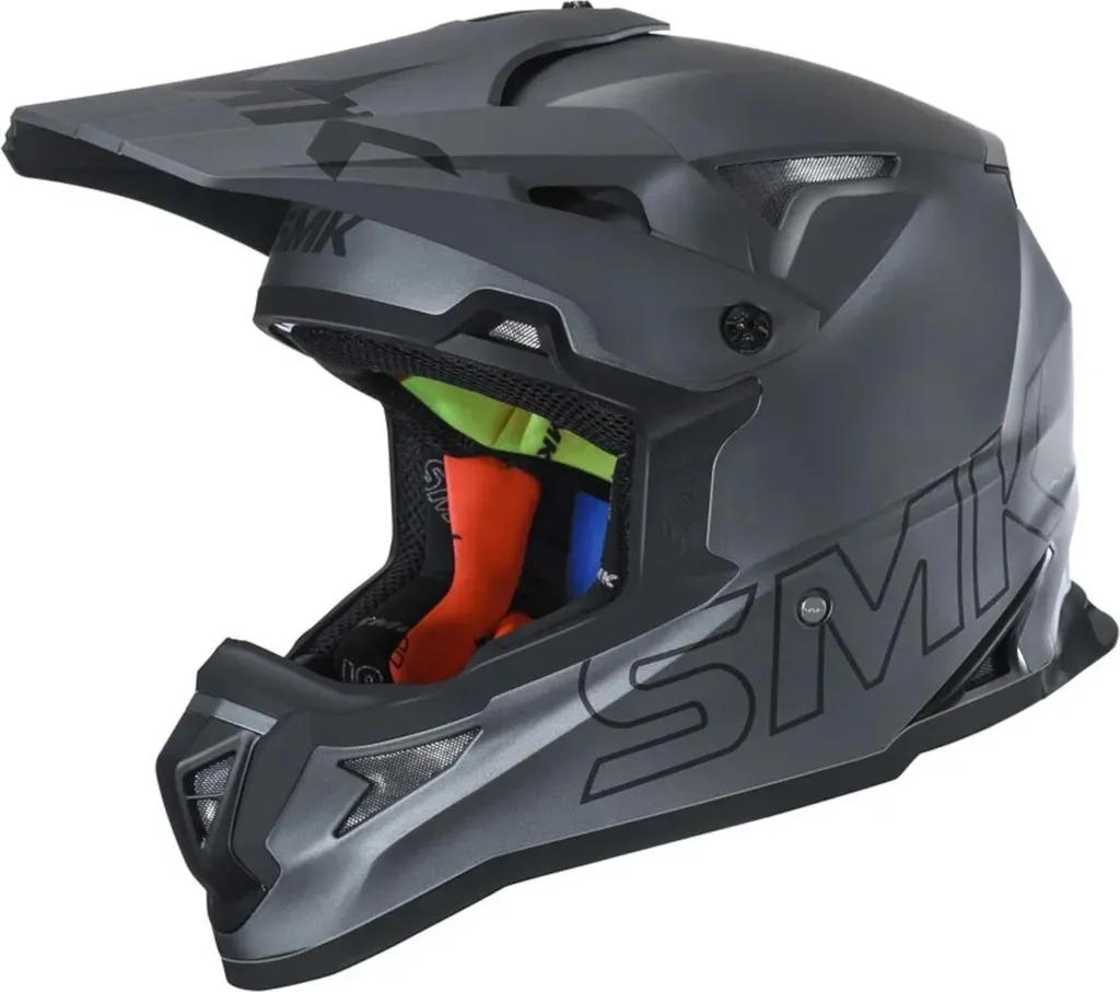 Casque de Cross SMK Allterra Anthracite : Confort et Sécurité en Taille M