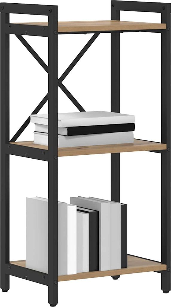 vidaXL Regał dębowy Artisan 40 x 30 x 85 cm materiał Zdjęcie produktu 