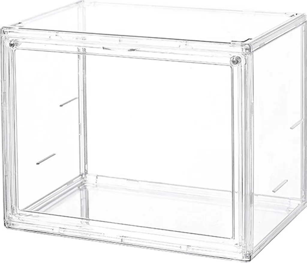 Coffret de rangement grande capacité en acrylique transparent robuste