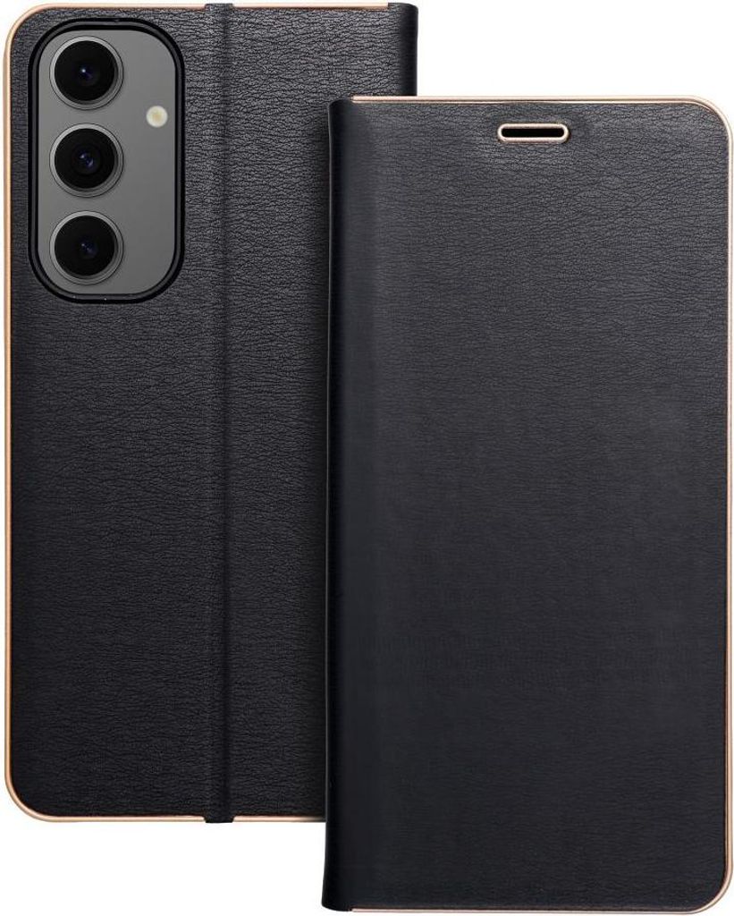 Luna Book passend für SAMSUNG S24 FE Schwarz