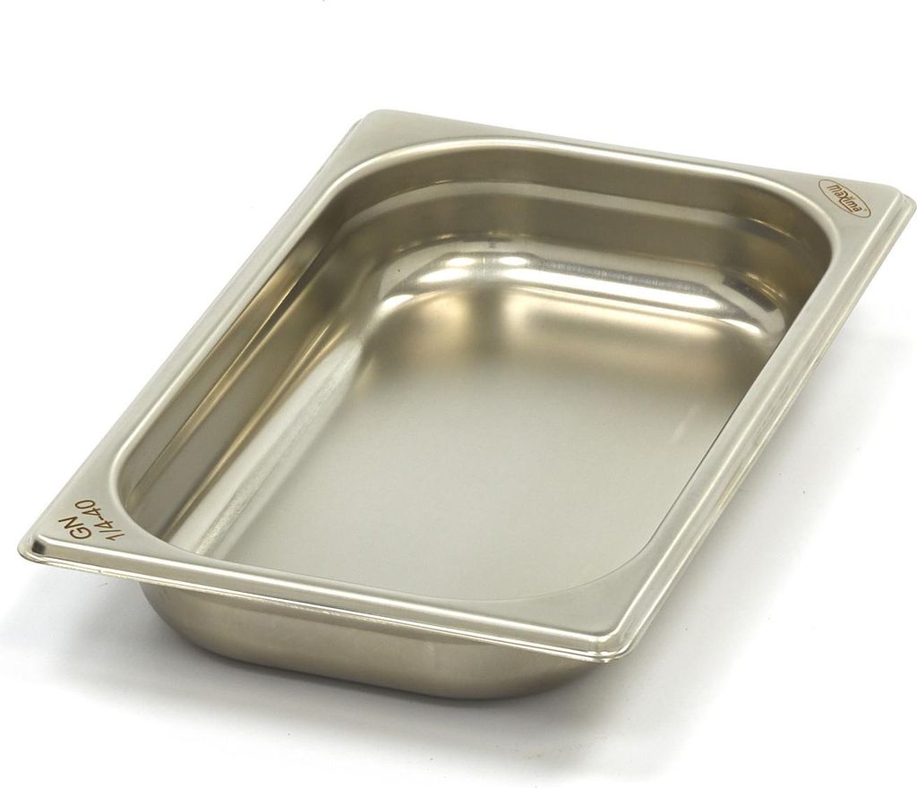 Maxima - Gastro Gastronormbehälter - 1/4 GN - 4 cm Tief - Edelstahl