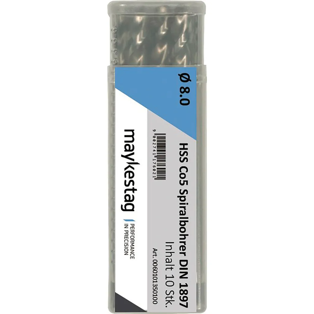 Punta Professionale Metallo 8,5 mm Maykestag HSS-Co5 Extra Corta