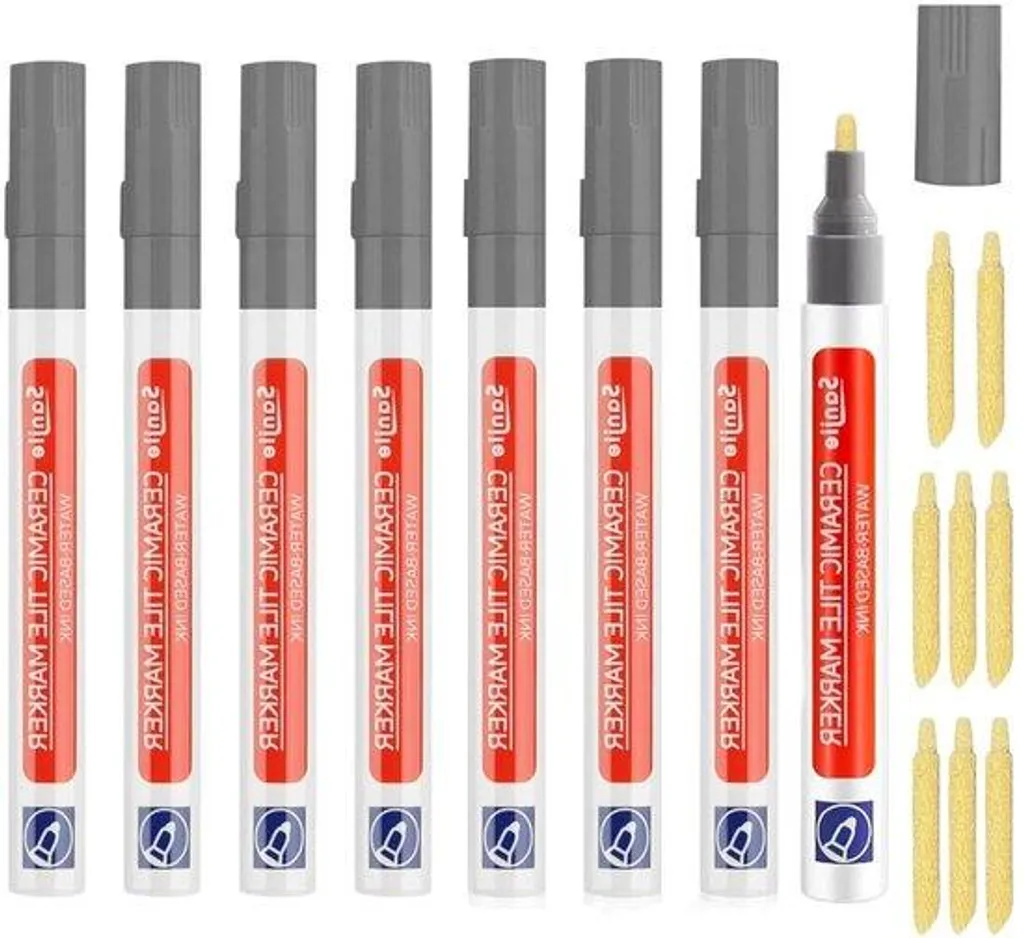Mastic d'étanchéité gris pour stratifié résistant à l'eau - Pack de 8