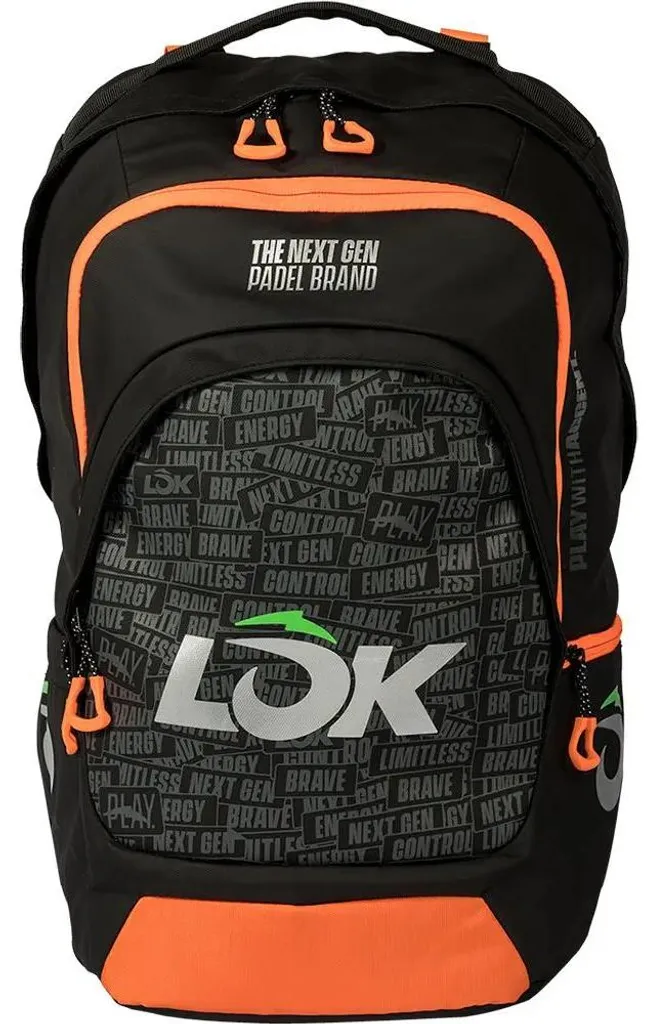 Sac à dos Lok Maxx Gen 2 noir/orange Lb1ma0u23 pour padel et tennis