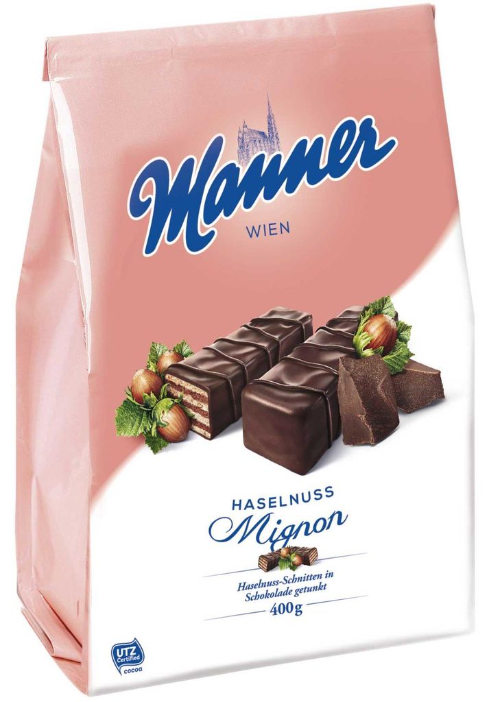 Manner Tranches Mignon aux noisettes 400g Image du produit 