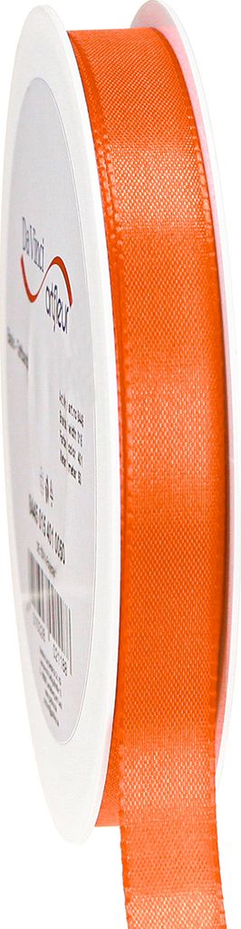 Geschenkband Orange Dekoband 15mm 50m für Herbstdeko Schleifen