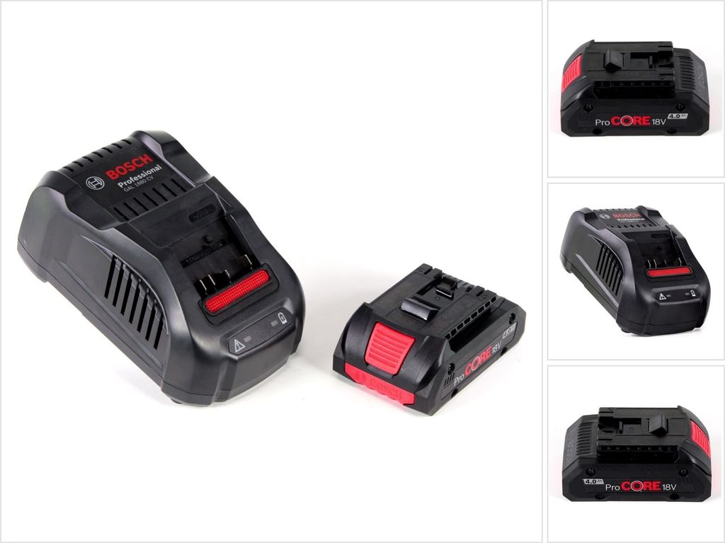Bosch Starter Set 18V mit 1x ProCORE18V 4.0Ah Akkupack + GAL 1880 CV Ladegerät