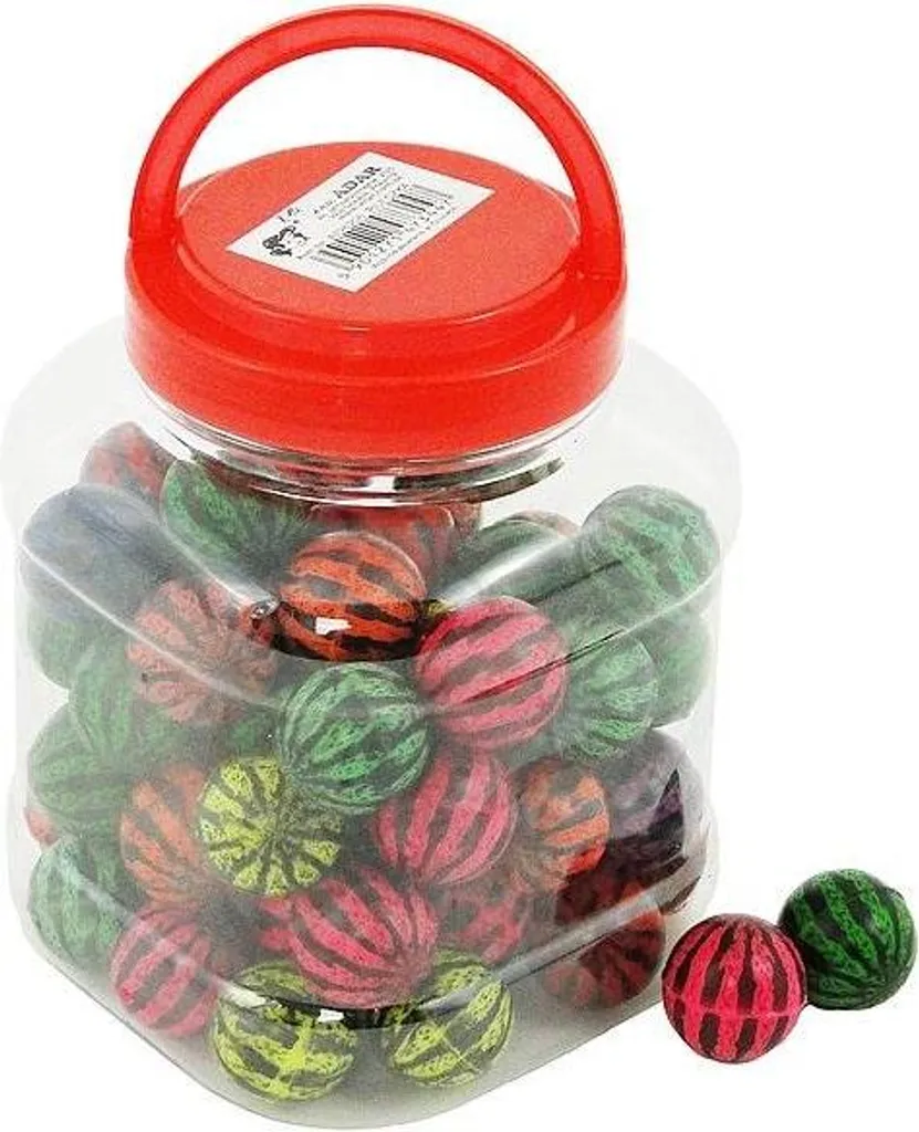 Set 75 Palle di Gomma 3,2cm: Palline Rimbalzanti per Feste e Distributori