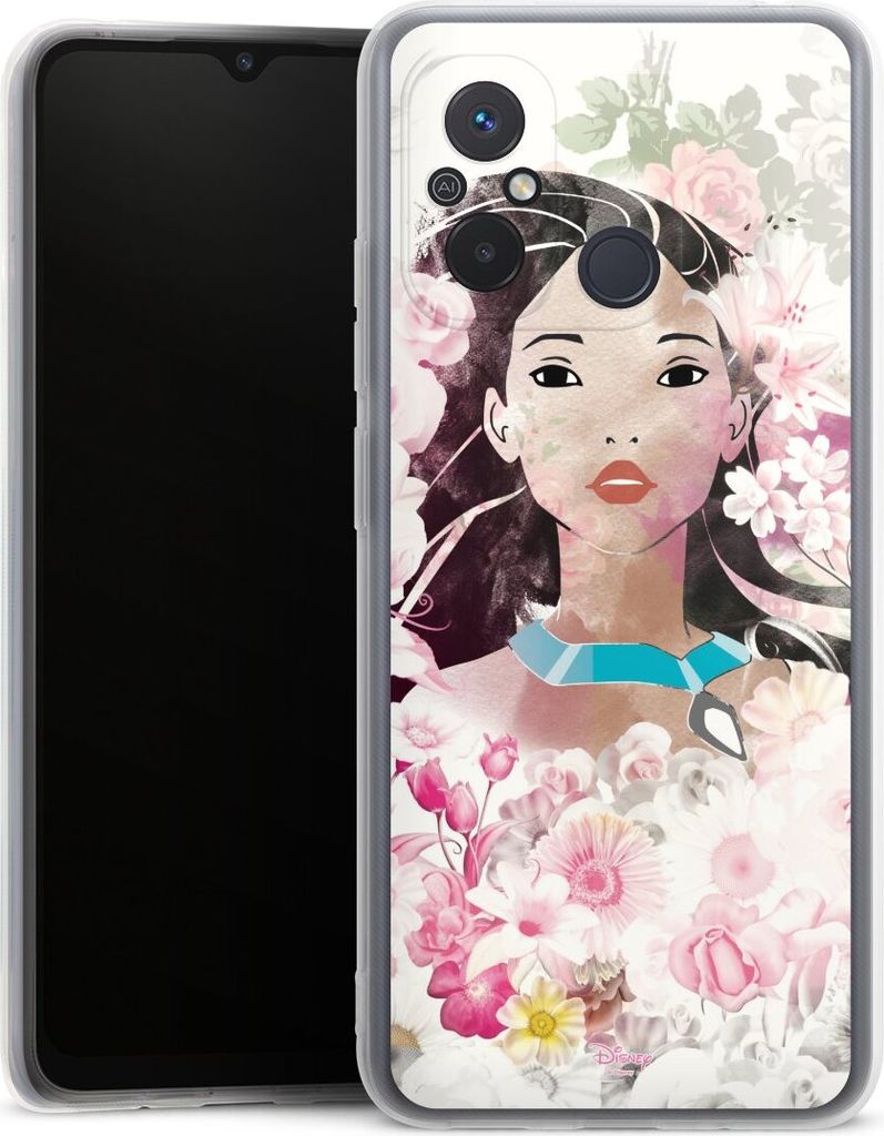 DeinDesign Handyhülle für Xiaomi Redmi 12C Silikon Hülle Case Smartphone Schutzhülle Disney Offizielles Lizenzprodukt Pocahontas