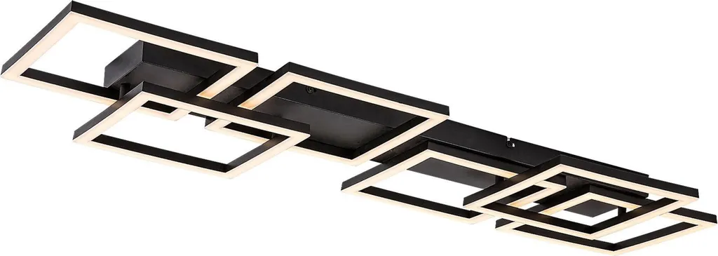 Plafonnier LED Salon et Chambre Fatma Rabalux 71390 Noir 40cm Éclairage