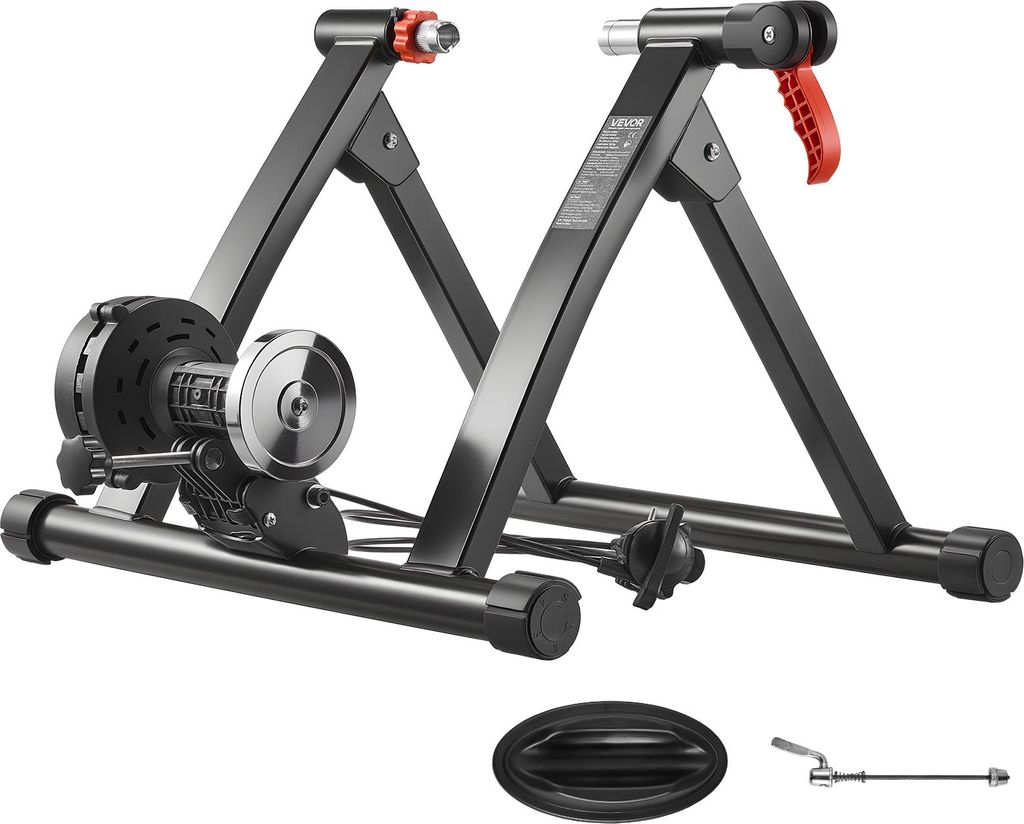 VEVOR Fahrrad Rollentrainer Fahrradtrainer für 660,4-736,6 mm / 700C-Räder, 6-stufiger Widerstand, faltbarer magnetischer Radtrainer Heimtrainer ...