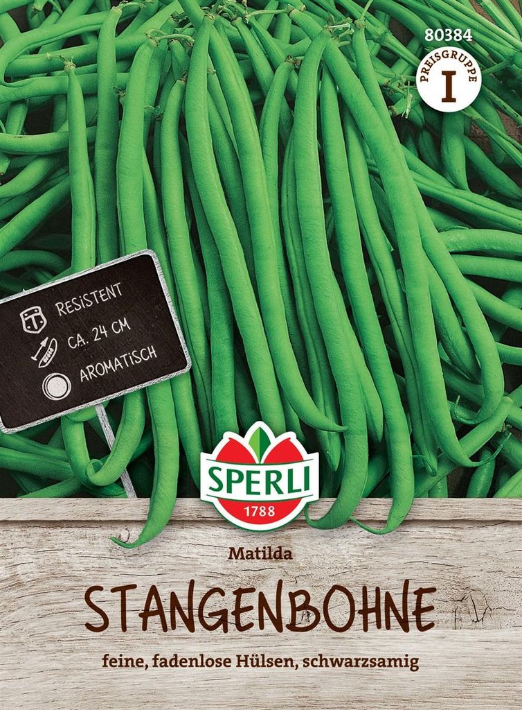 SPERLI Stangenbohnensamen Matilda Phaseolus vulgaris 15-20 Produktbild 