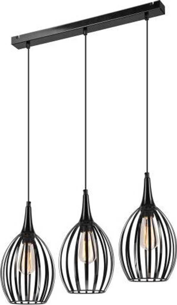 Pendelleuchte Schwarz E27 Metall Modern Hängelampe Esstisch