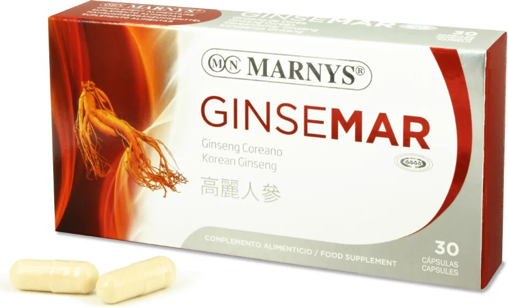 Ginseng Coréen Marnys 500 mg contre le surmenage en 30 gélules