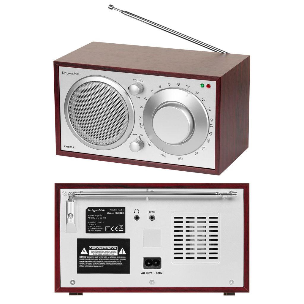 Kruger&Matz FM/AM Radio mit AUX-Anschluss 50mm Lautsprecher Produktbild 