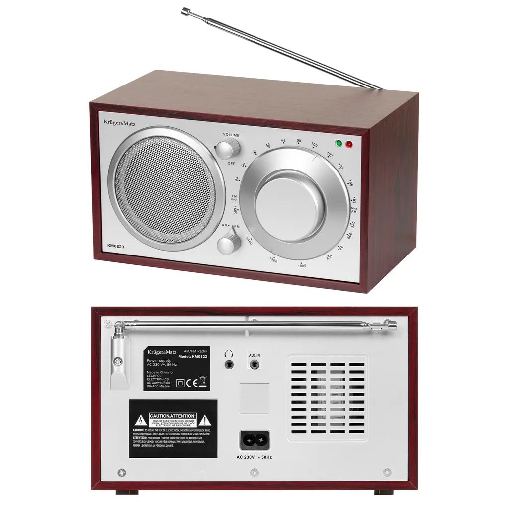 Radio de Cuisine KM0823 Son Puissant avec Prise AUX et Design Noir Épuré - 5