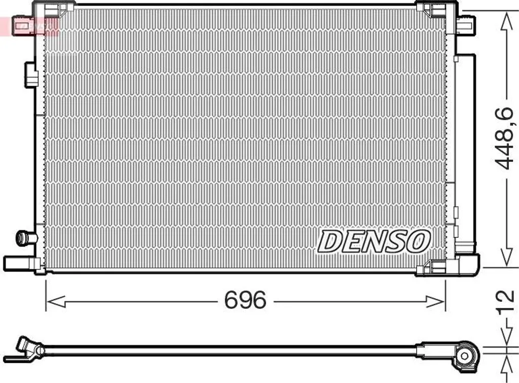 Condensateur de climatisation DENSO DCN50128 pour Toyota Camry et RAV 4