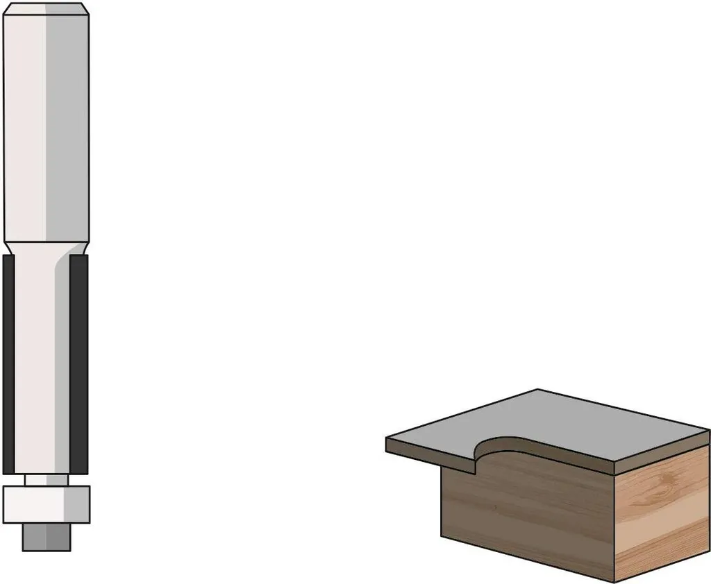 Fresa a Filo FAMAG 3101.812 Metallo Duro 12,7x60mm per Legno Massiccio