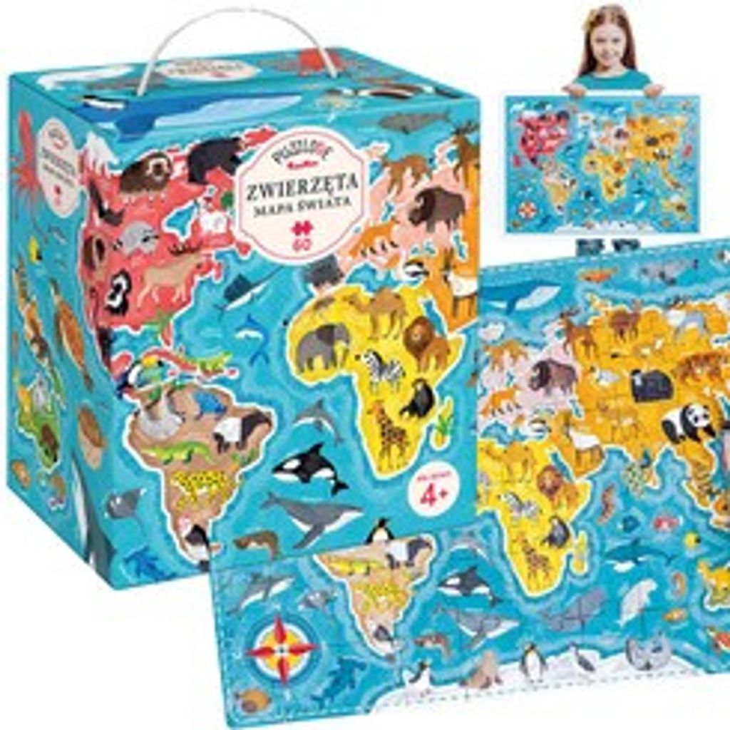 CzuCzu Animals Weltkarte 60 el. ZA4163 universal Produktbild 