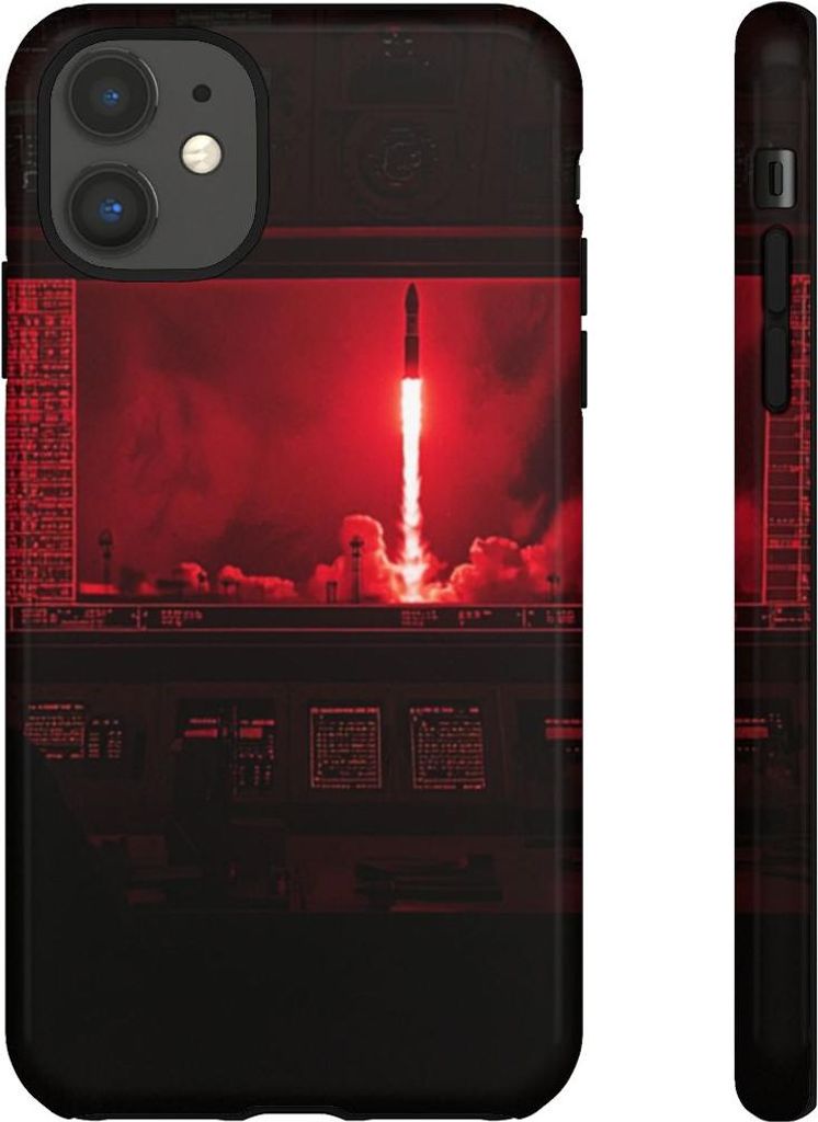 Raketenstart-Kontrollraum im roten Licht – Hülle Kompatibel mit iPhone 11