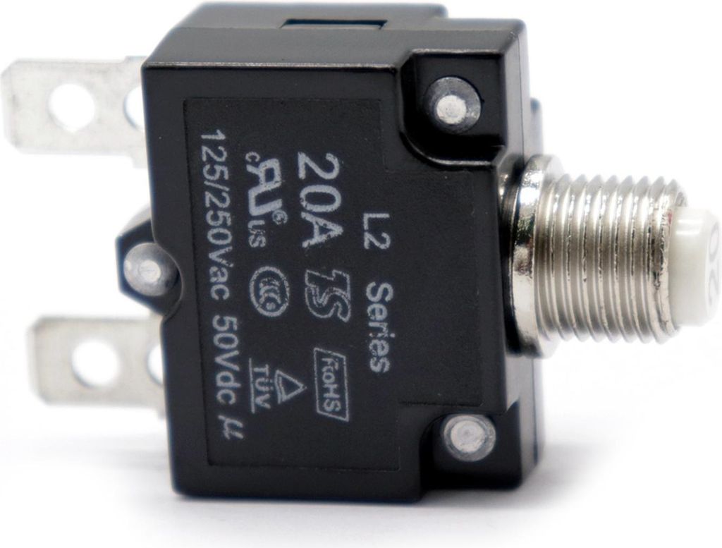 TRU COMPONENTS TC-13401636 Leistungsschalter Thermisch 125 V/AC, 250 V 32 Vdc 50 Vdc 10 A 1 88681201