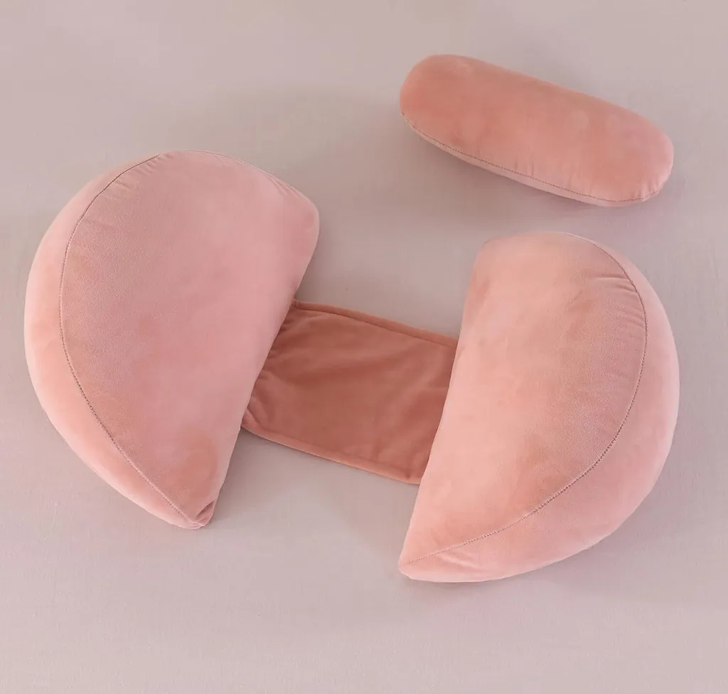 Coussin de grossesse contre le mal de dos avec soutien du corps complet