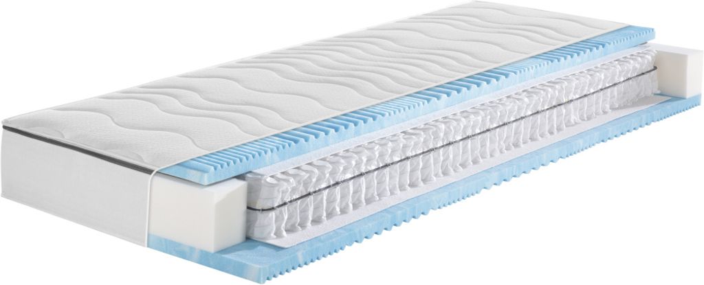 f.a.n. 7-Zonen-Gelart-Tonnentaschenfederkern-Matratze EXPRESS DOUBLE GELART T Größe 90x200 Härtegrad H2