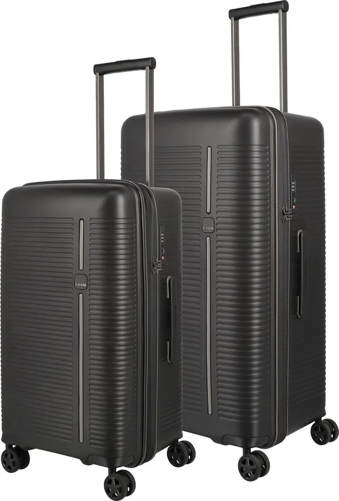 Valise Travelite Roomer Set M L Noir - Fini le manque de place 4 roues