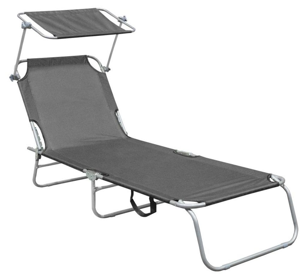 INLEA Gartenliege VELUM – Grau Produktbild 