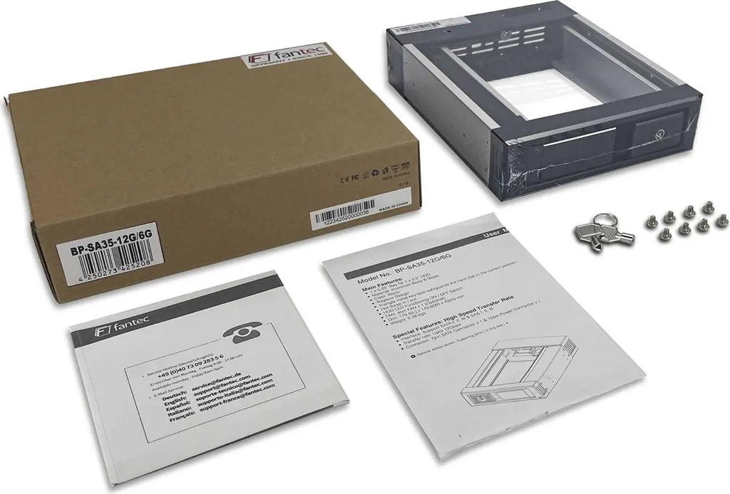 Cassetto Estraibile FANTEC BP-SA35-12G/6G SAS/SATA 3.5 pollici - 6