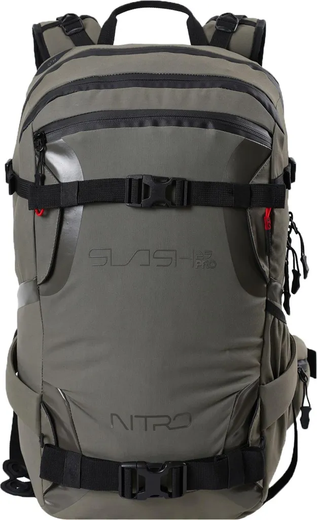 Sac à dos Nitro Slash 25 Pro robuste avec finition Waxed Lizard grise