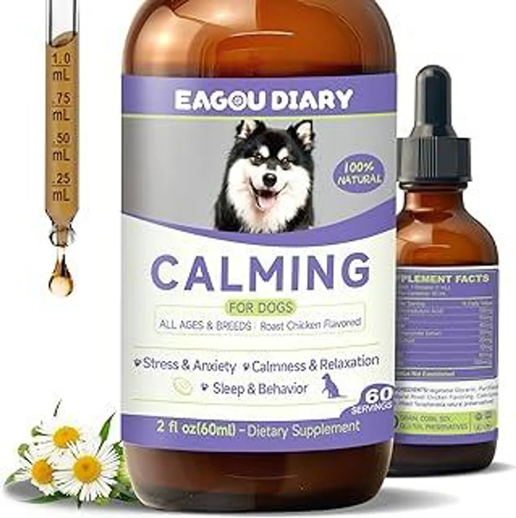 Rimedio Naturale Ansia Cani | Gocce 60ml L-Triptofano e Teanina
