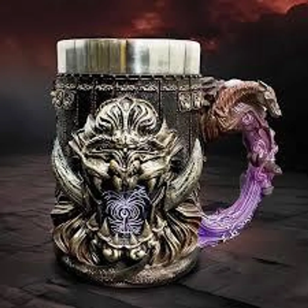 Chope Elden Ring Tankard Radahn 15 cm - Objet de Collection Peint à la Main