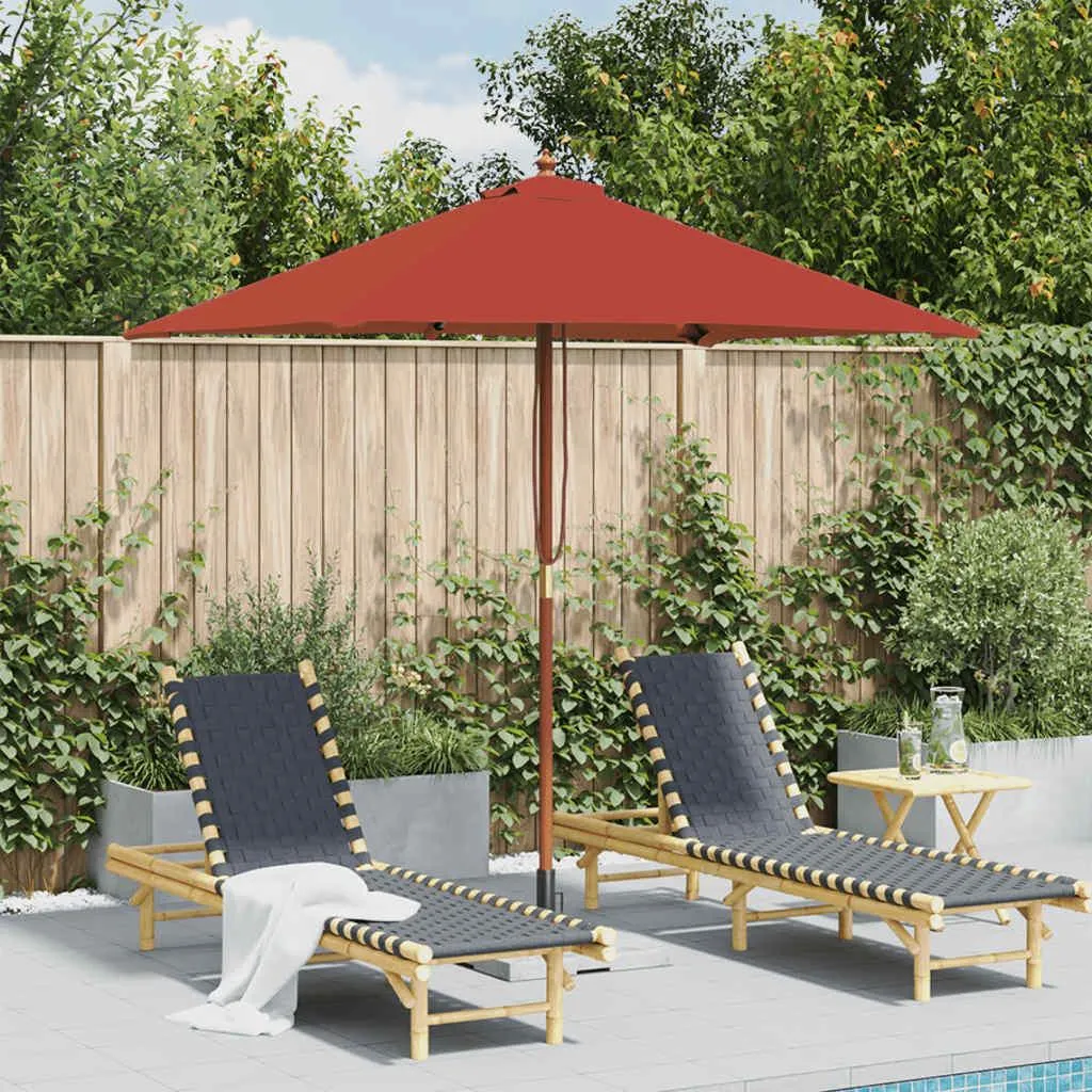 Ombrellone Rettangolare vidaXL 150x200 cm Terracotta | Design in Legno