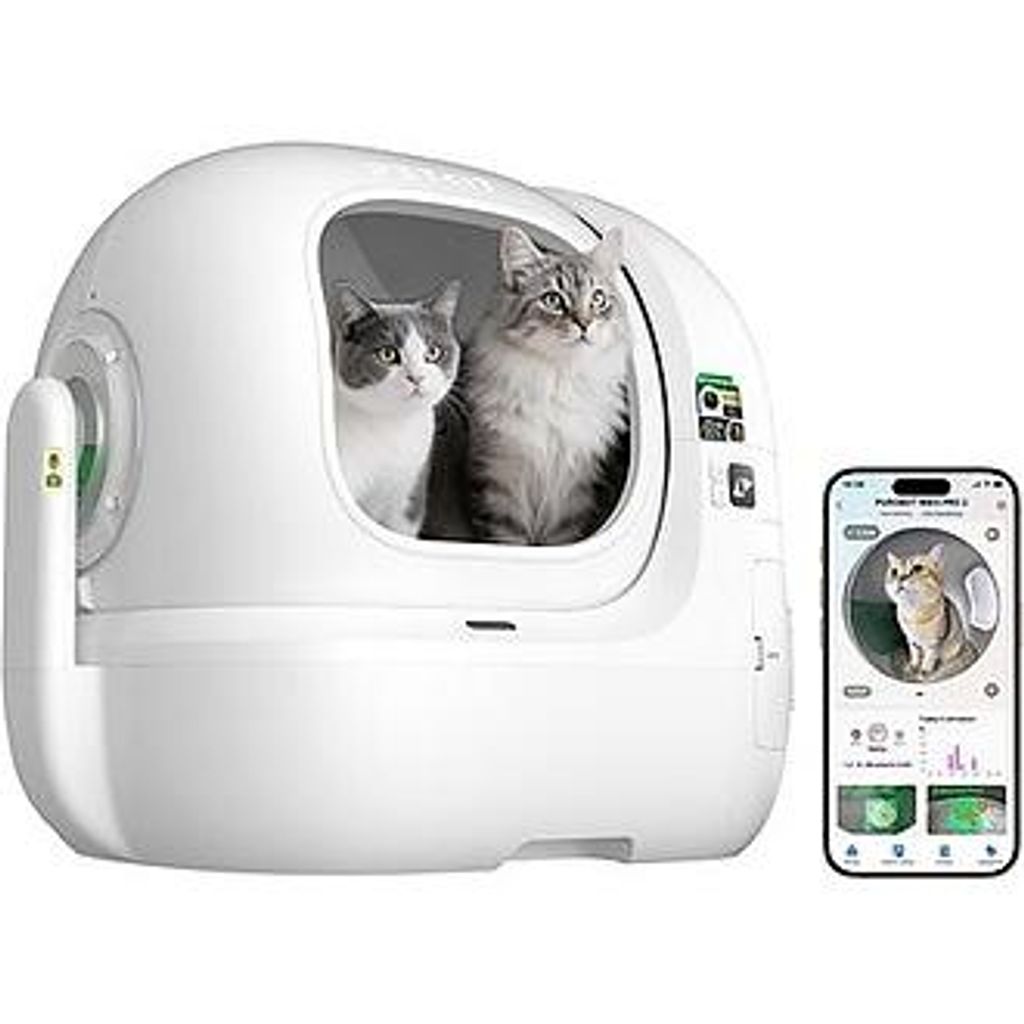 PETKIT Max Pro 2, Katze, Offene Katzentoilette, Weiß, Produktbild 