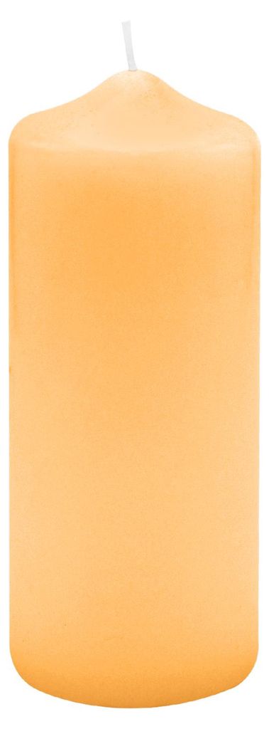 Spitzkopf Stumpen Kerzen Mais Gelb 15 x Ø 5 cm, 12 Stück