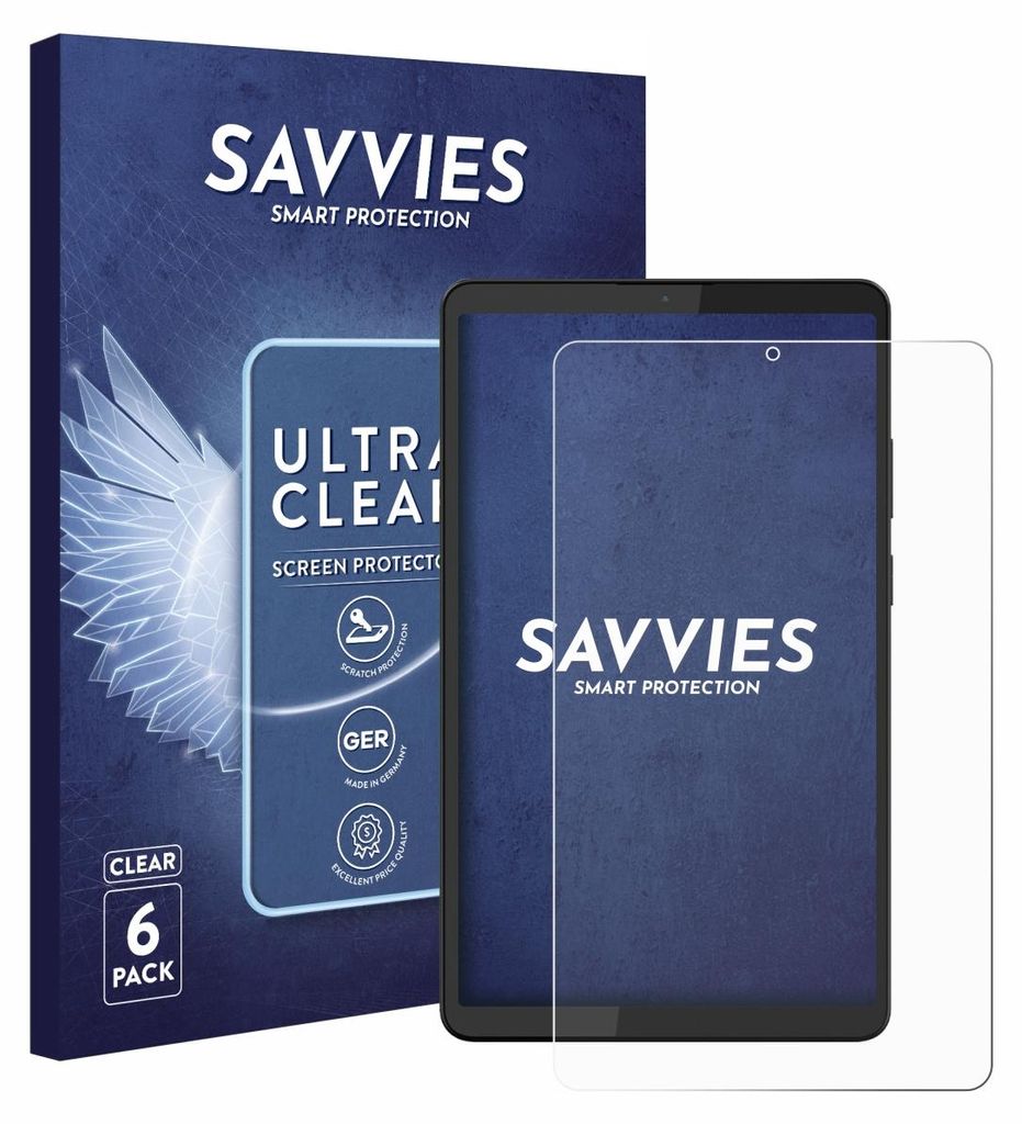 6x Für Barnes & Noble Nook Reading Tablet 8.7" Schutzfolie Savvies Displayschutz Display Schutz Folie Klar Transparent