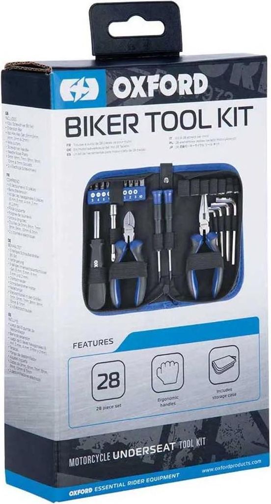 OXFORD Set di attrezzi per motociclisti 28 pezzi Immagine del prodotto 