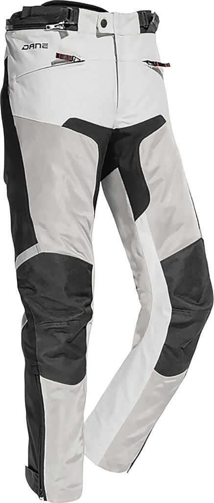 DANE Sundby Motorrad Textilhose, grau/schwarz, 48
