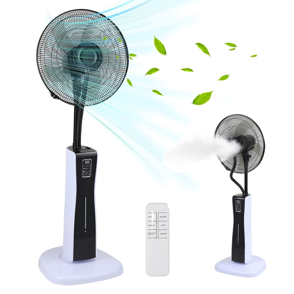 Peviasot Standventilator 75Watt Ventilator 3 Geschwindigkeitsstufen Bodenventilator Windmaschine 7.5h Timer mit Fernbedienung