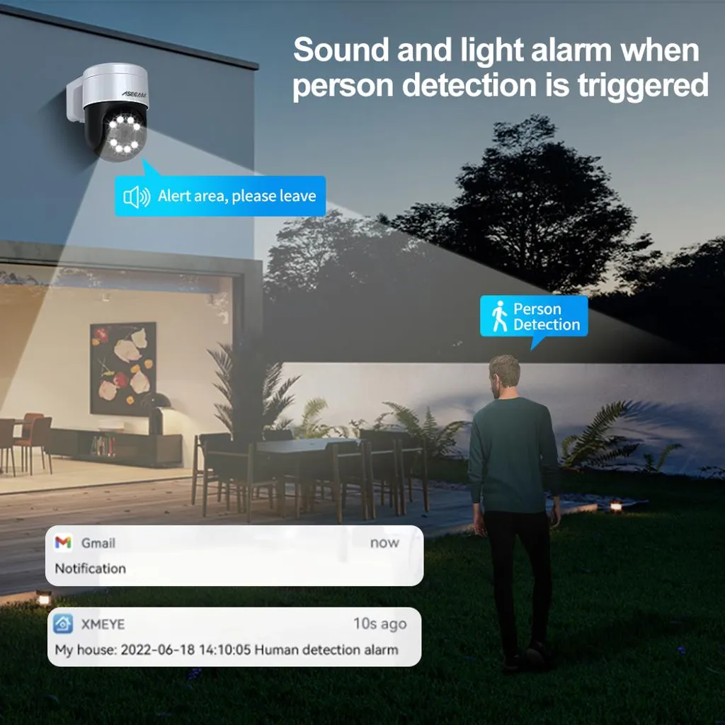 Telecamera Smart 8MP 4K Ultra-HD 2.8mm Face Detection AI - 4