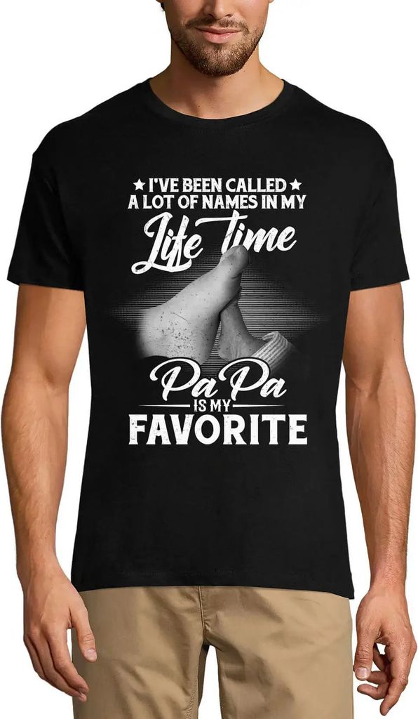 Herren Grafik T-Shirt Papa ist mein Liebling - Vintage Shirt - Vatertag – Papa Is My Favorite - Vintage Shirt - Father's Day – Öko-Verantwortlich