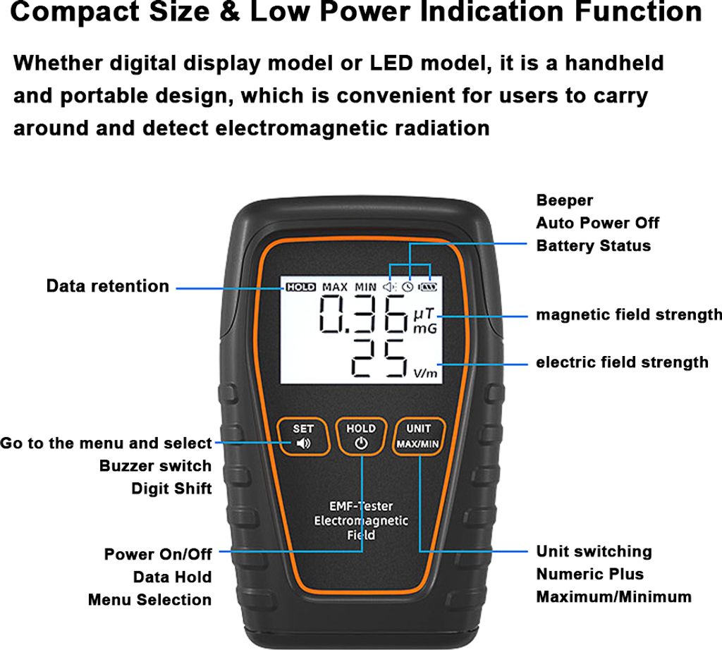 Emp Rdetector Ruční tester EMP Přenosný detektor | Kaufland.cz
